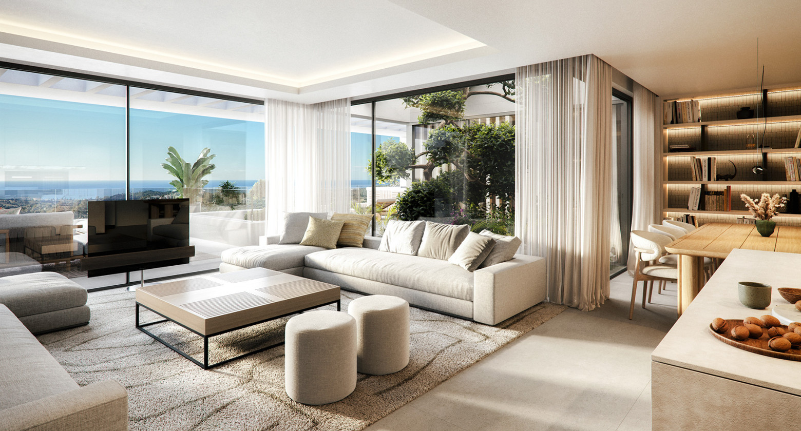 Elegant New-Build Apartments with Spa & Sea Views in Casares