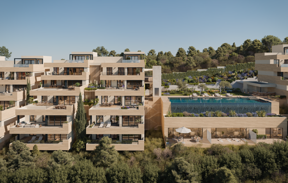 Modern apartments with sea views in Altos de los Monteros
