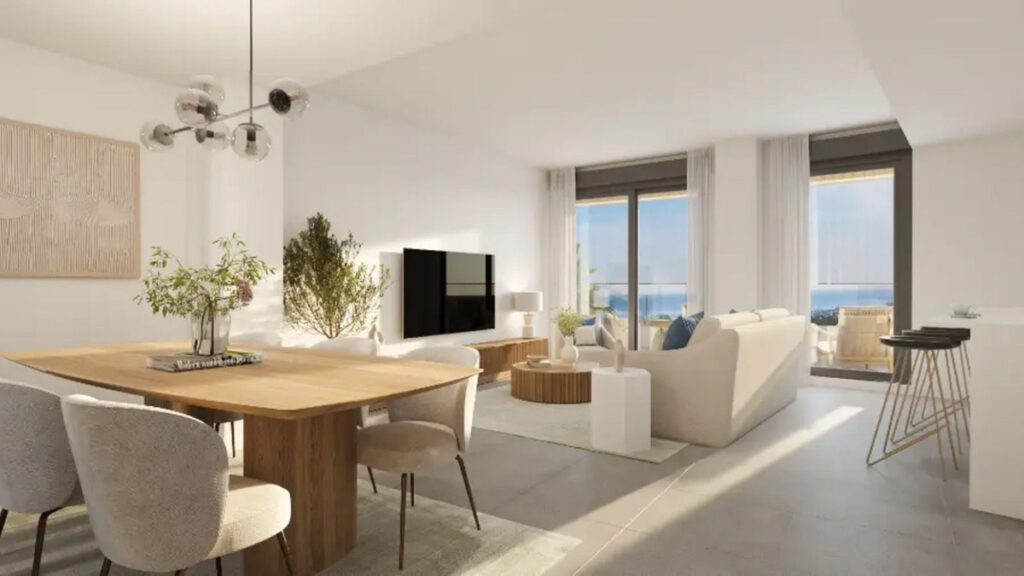 Апартамент средний этаж — Estepona