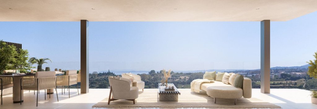 Апартамент средний этаж — Estepona