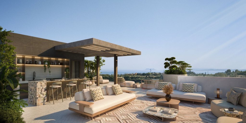 Апартамент средний этаж — Estepona