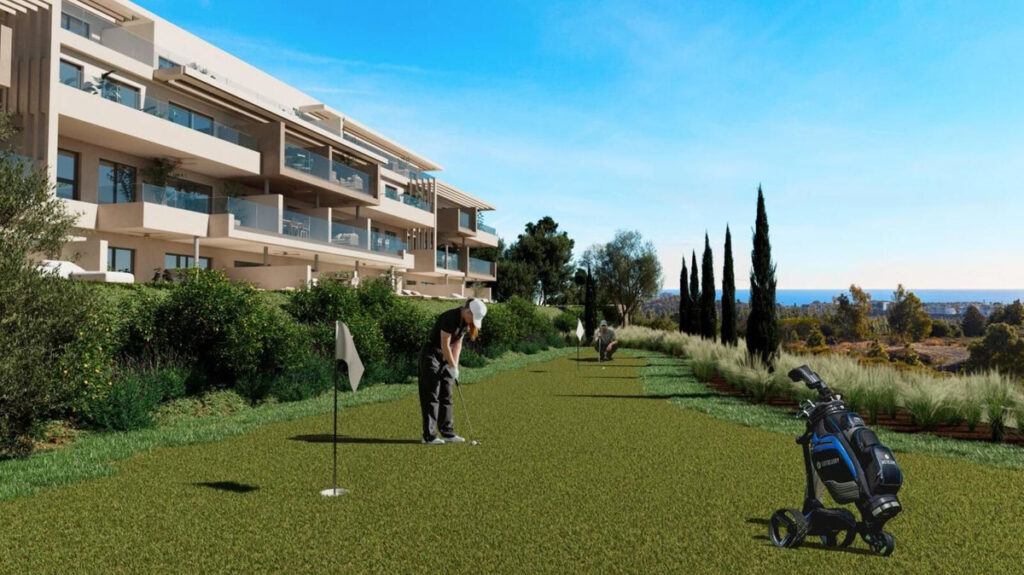 Апартамент средний этаж — Estepona