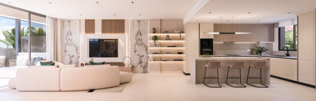 Апартамент средний этаж — Estepona
