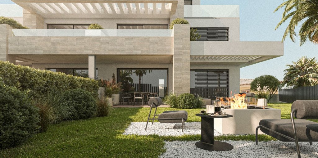 Апартамент средний этаж — Estepona