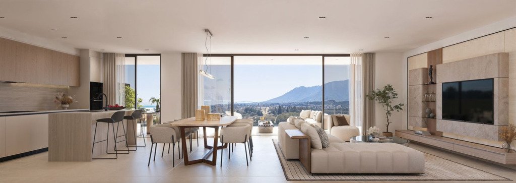 Апартамент средний этаж — Estepona
