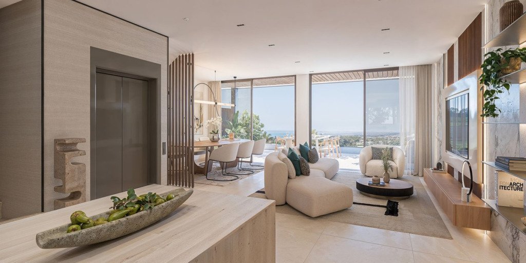 Апартамент средний этаж — Estepona