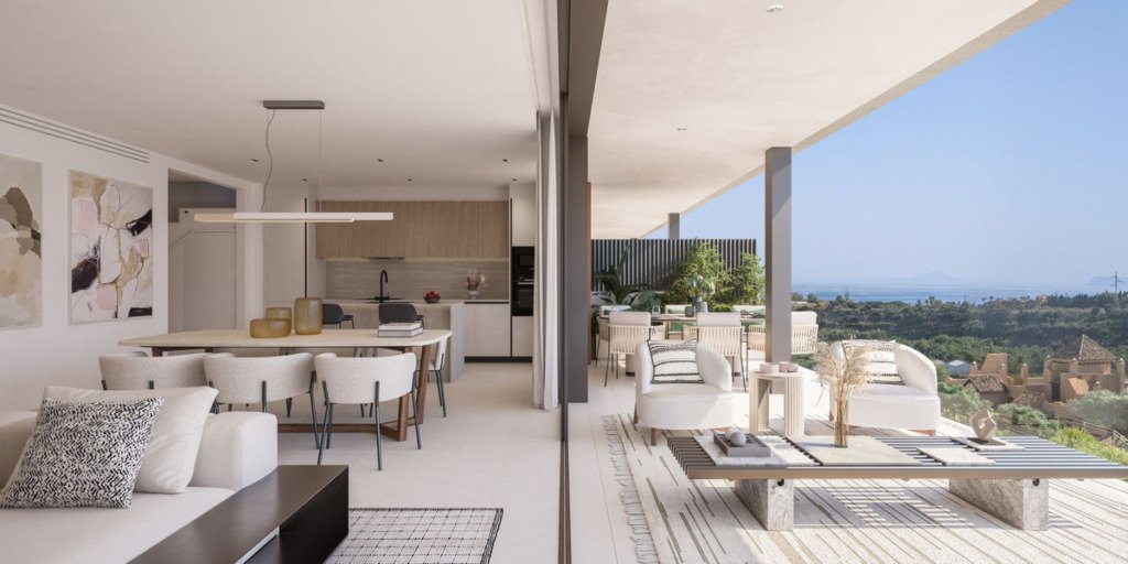 Апартамент средний этаж — Estepona